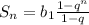 S_n = b_1\frac{1-q^n}{1-q}