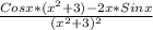 \frac{Cosx*( x^{2} +3)-2x*Sinx}{( x^{2} +3)^{2} }