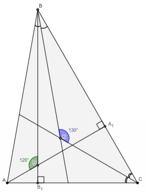 Высоты остроугольного треугольника abc, про- веденные из вершин a и b, пересекаются в точке h, при- 