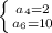 \left \{ {{a_4=2} \atop {a_6=10}} \right.