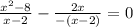 \frac{x^{2}-8}{x-2}-\frac{2x}{-(x-2)}=0