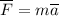 \overline{F}=m\overline{a}