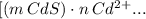 [(m\:CdS)\cdot{n}\:Cd^2^+...