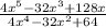 \frac{4x^5-32x^3+128x}{4x^4-32x^2+64}