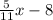 \frac{5}{11}x-8