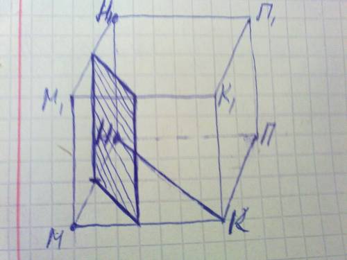 Дан параллелепипед мнпкм1н! п1к1. постройте сечение параллелепипеда плоскостью, проходящей через сер