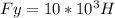 Fy=10*10^{3}H