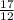  \frac{17}{12} 