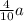 \frac{4}{10}a