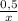 \frac{0,5}x