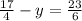 \frac{17}{4}-y=\frac{23}{6}