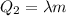 Q_{2}=\lambda m