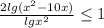 \frac{2lg(x^2-10x)}{lgx^2}\leq1