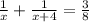 \frac{1}{x}+\frac{1}{x+4}=\frac{3}{8}