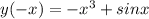 y(-x) = -x^3+sinx