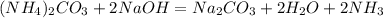 (NH_4)_2CO_3+2NaOH=Na_2CO_3+2H_2O+2NH_3