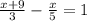 \frac{x +9}{3} - \frac{x}{5} = 1