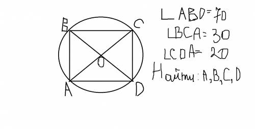 Четырехугольник abcd вписан в окружность. известно, что