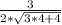 \frac{3}{2*\sqrt{3*4+4}}