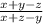 \frac{x+y-z}{x+z-y}