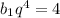  b_{1} q^{4}=4