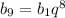 b_{9} =b_{1} q^{8} 