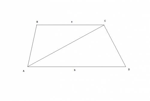 Диагональ ас трапеции авсд делит ее на два подобных треугольника.докажите, что ас в квадрате = ахб, 