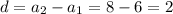 d=a_2-a_1=8-6=2