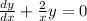 \frac{dy}{dx}+\frac{2}{x}y=0