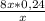 \frac{8x*0,24}{x}