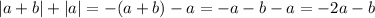 |a+b|+|a|=-(a+b)-a=-a-b-a=-2a-b