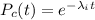 P_c(t)=e^{-\lambda_it}