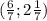 (\frac{6}{7};2\frac{1}{7})