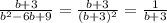 \frac{b+3}{b^2-6b+9}=\frac{b+3}{(b+3)^2}=\frac{1}{b+3}