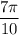 \dfrac{7\pi}{10}