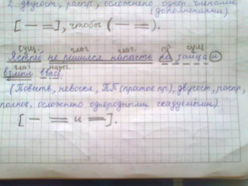 Ястреб не решился и напасть на зайца и взмыл ввысь . синтоксичекий разбор и скажите как подчеркнуть 