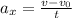 a_x=\frac{v-v_0}{t}