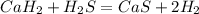 CaH_{2}+H_{2}S=CaS+2H_{2}