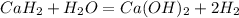 CaH_{2}+H_{2}O=Ca(OH)_{2}+2H_{2}