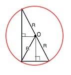Прямоугольный треугольник с катетами 9 см и 12 см вписан в окружность. найдите ее радиус.