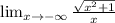 \lim_{x \to -\infty} \frac{\sqrt{x^2+1}}{x}