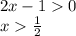 2x-10 \\ x\frac{1}{2} 