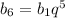 b_{6}=b_{1}q^{5}