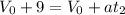 V_0+9=V_0+at_2