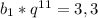 b_{1}*q^{11}=3,3