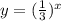 y=(\frac{1}{3})^{x}