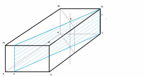 15. дан параллелепипед a…d1. точки e, f, g принадлежат соответственно ребрам ad, cc1 и внутренней ча