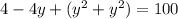 4-4y+(y^{2}+y^{2})=100