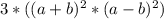 3*((a+b)^2*(a-b)^2)