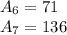 A_6=71\\ A_7=136